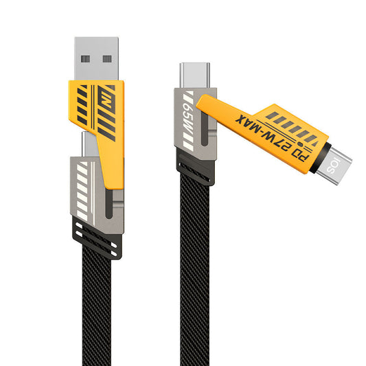 1⚡ Power Duo: 120W GaN Fast Charger + 4-in-1 Fast Charging Cable (US Plug) - Everyday essentials