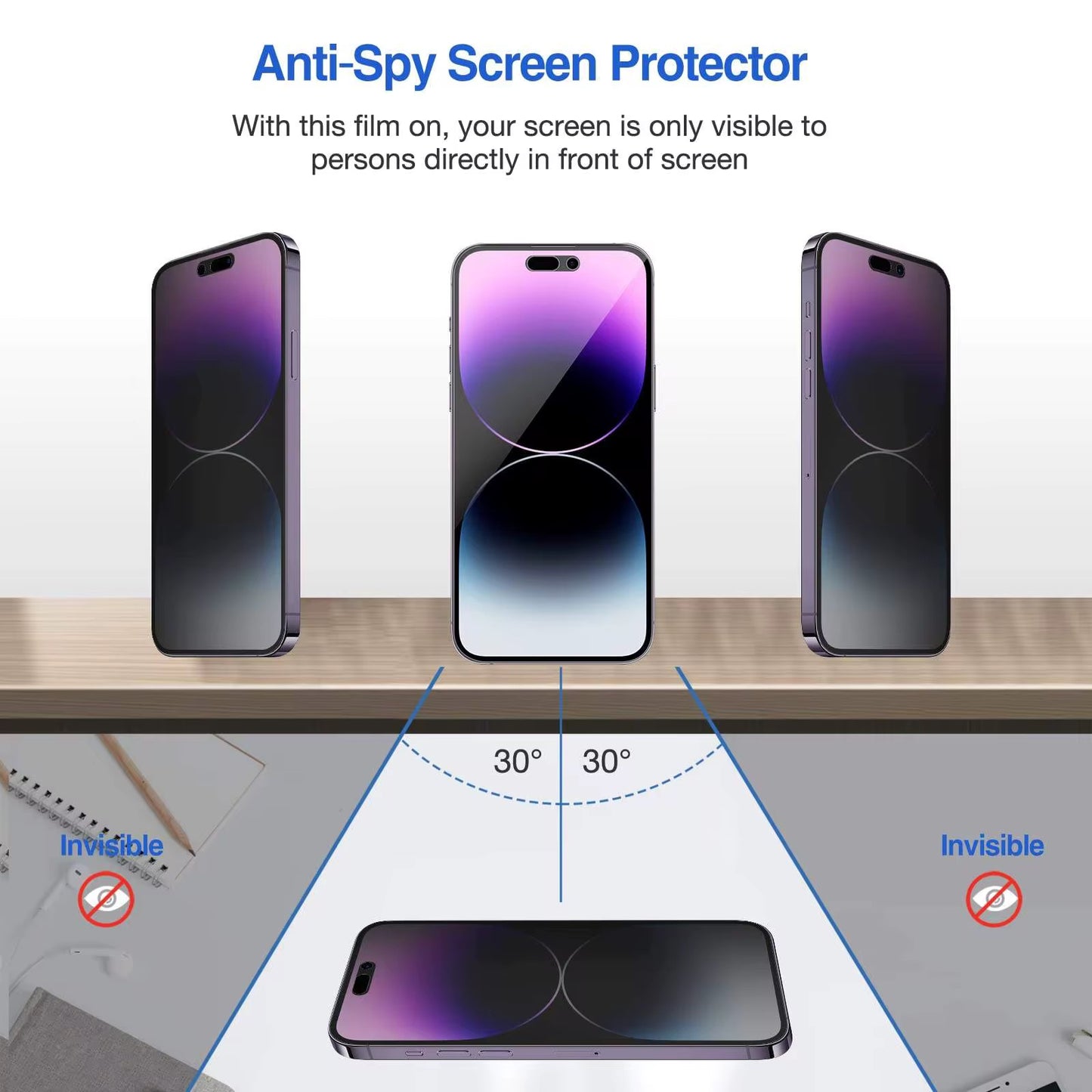 Privacy Tempered Glass for iPhone 17 Series - Easy Installation with Locator and Adsorption Features -