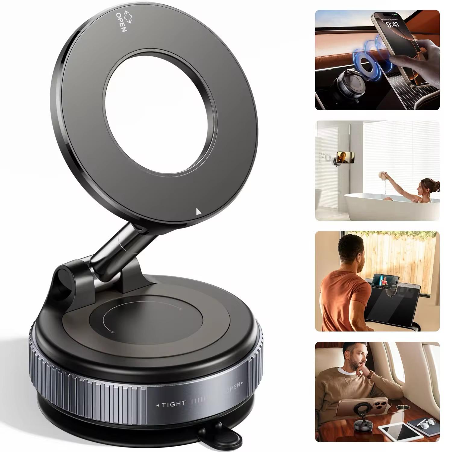 Universal Car Mount Phone Holder – 360° Rotating Dashboard & Air Vent Mount - Everyday essentials