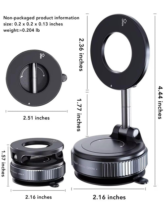 Universal Car Mount Phone Holder – 360° Rotating Dashboard & Air Vent Mount